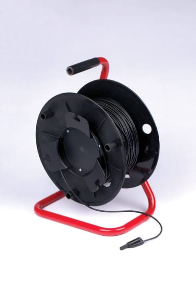 Electro PJP Elma Test Lead on 100 m Cable Reel, 1.0 mm² Black