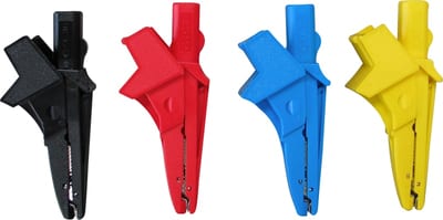 5004-Bl Crocodile Clip 4 mm, Insulated, Blue