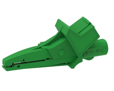 Elma Instruments Crocodile Clip 4 mm Insulated Green