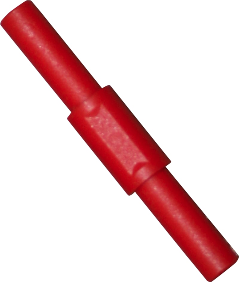 Elma 3310 4 mm banana socket splice sleeve red (3310-RØD)
