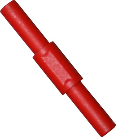 Elma 3310 4 mm banana socket splice sleeve red