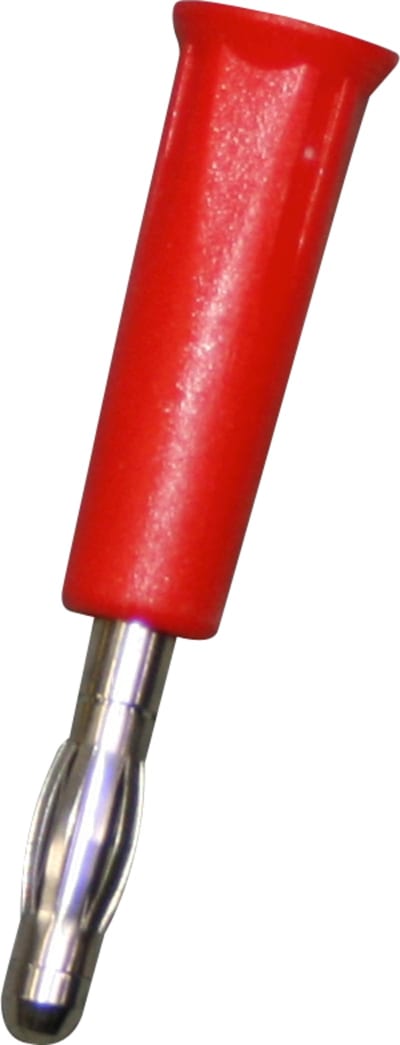 1060 4 mm Banana Plug with Screw Terminal, Red