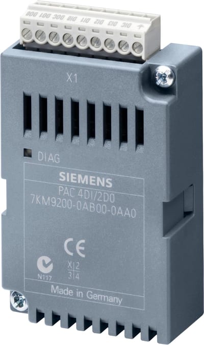 Siemens PLUG-IN Ekspansjonsmodul for PAC 4DI/2DO