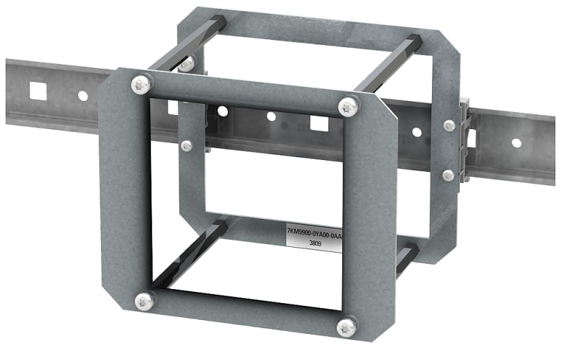 Siemens PAC DIN rail adapter for PAC3100, PAC3200, PAC4200, front display of panel