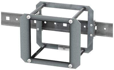 Siemens PAC DIN rail adapter for PAC3100, PAC3200, PAC4200, front display of panel