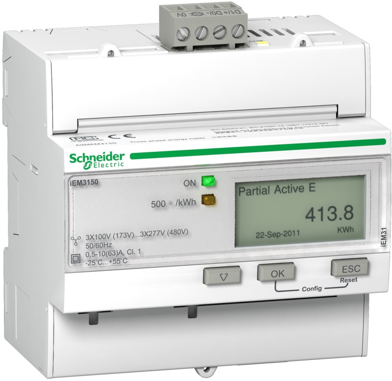 Schneider Electric IEM3150 energy meter - 63 A - Modbus A9MEM3150