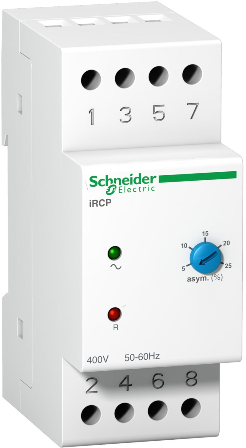 Schneider Electric phase control relay iRCP - 8 A - 400 V 50/60Hz - 1 OC A9E21180