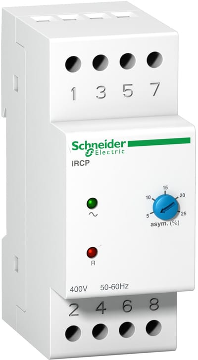 Schneider Electric phase control relay iRCP - 8 A - 400 V 50/60Hz - 1 OC A9E21180
