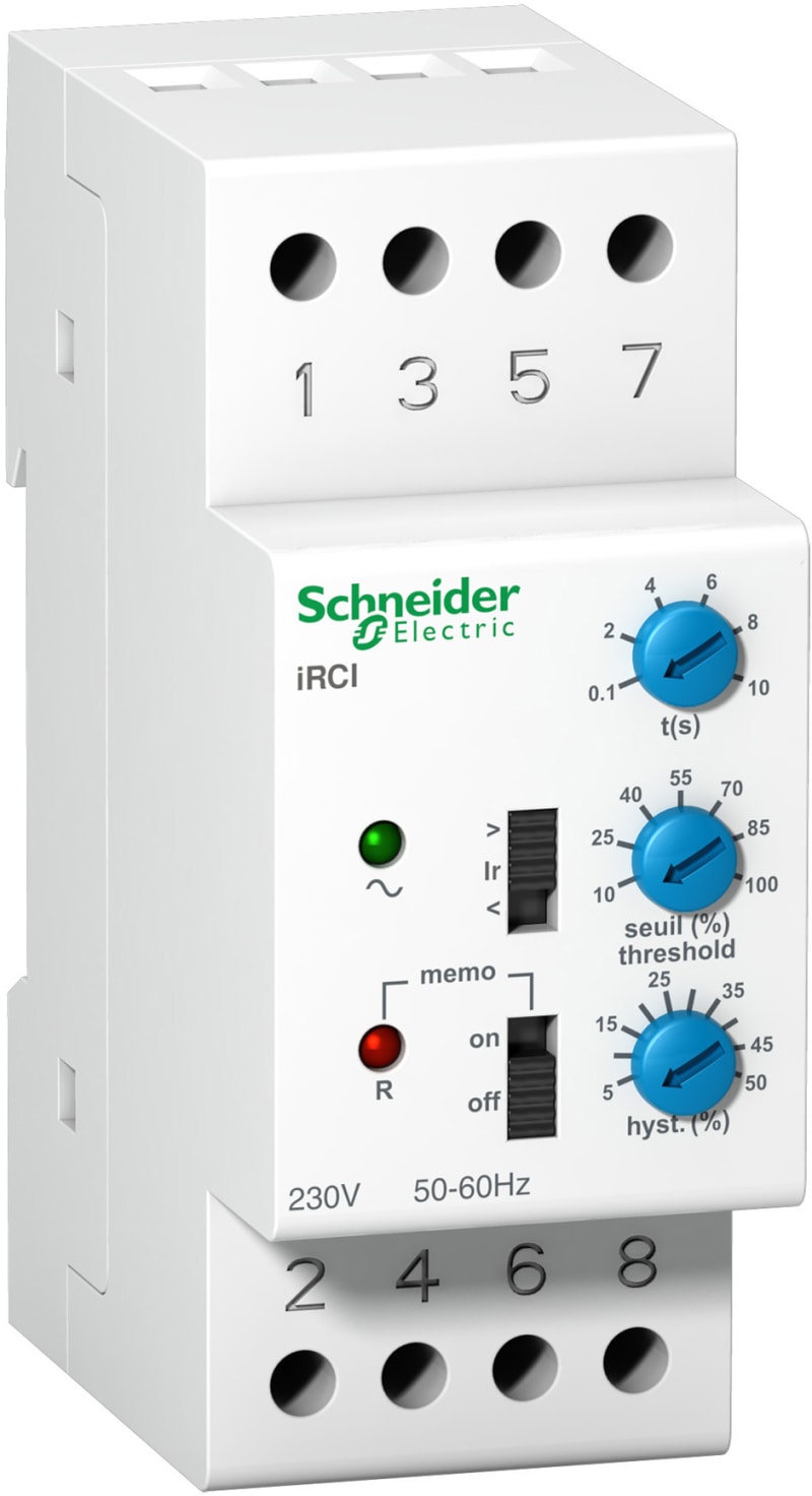 Schneider Electric current control relay iRCI - 8 A - 230 V 50/60Hz - 1 OC A9E21181