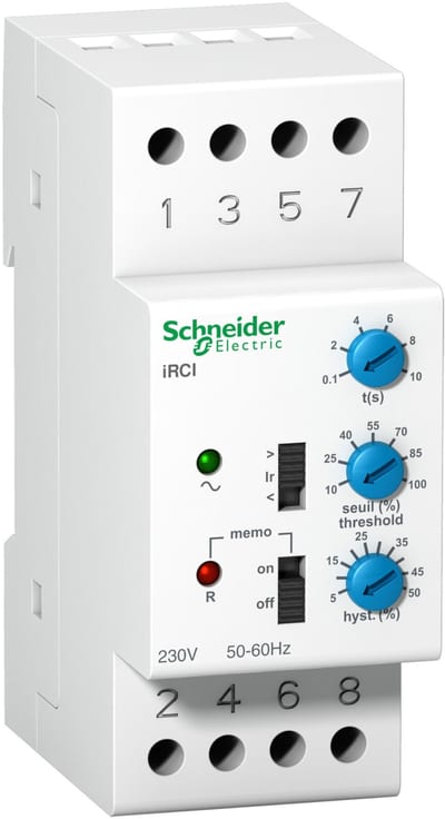 Schneider Electric current control relay iRCI - 8 A - 230 V 50/60Hz - 1 OC A9E21181