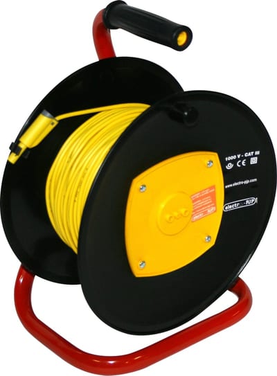 Test Cable on Drum, Yellow, 50 m, 1.0 mm²