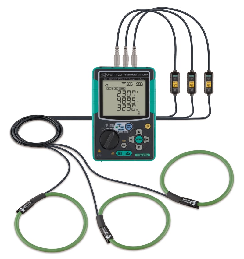 Elma Instruments – 3-phase power analyser with bluetooth 3000A AC flex-pliers