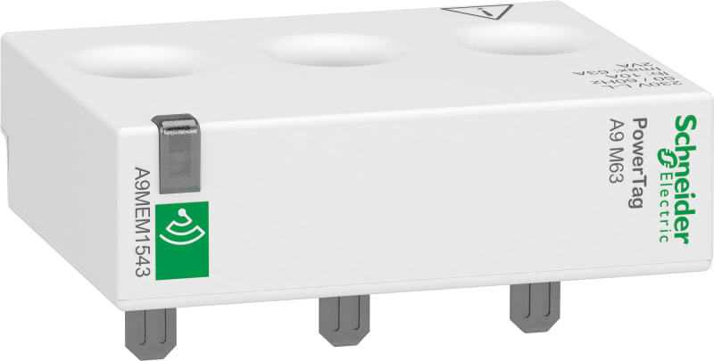 Schneider Electric energy sensor, PowerTag Monoconnect 230V LL 63A 3P top and bottom position A9MEM1543