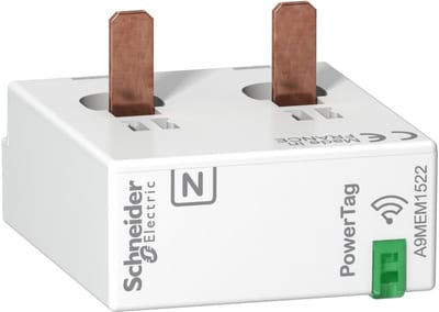 Schneider Electric energy sensor, PowerTag Monoconnect 63A 1P+N bottom position A9MEM1522