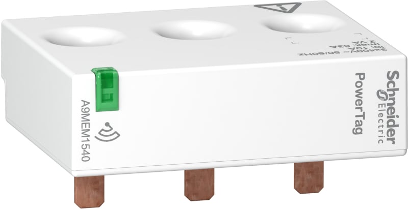 Schneider Electric energy sensor, PowerTag Monoconnect 63A 3P top and bottom position A9MEM1540