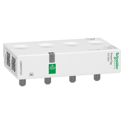 Schneider Electric energy sensor, PowerTag Monoconnect 63A 3P+N top position A9MEM1541