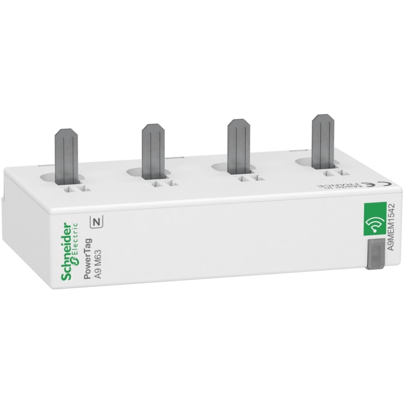 Schneider Electric energy sensor, PowerTag Monoconnect 63A 3P+N bottom position A9MEM1542