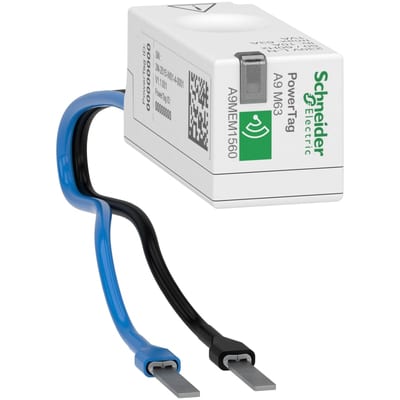 Schneider Electric energy sensor, PowerTag Flex 230V 63A 1P+N top and bottom position A9MEM1560