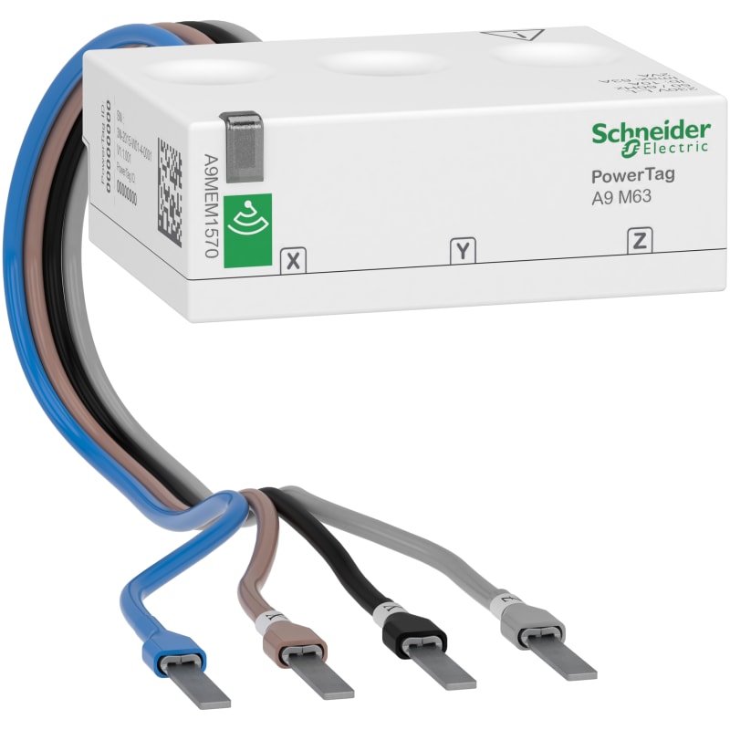 Schneider Electric energy sensor, PowerTag Flex 63A 3P+N top and bottom position A9MEM1570