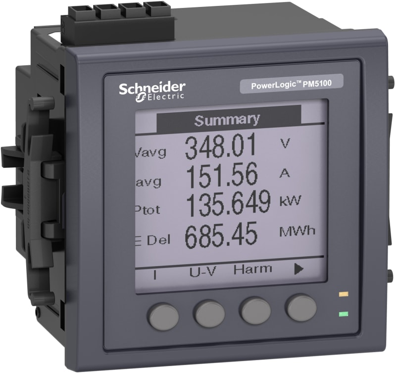 Schneider Electric METSEPM5110 PM5110 Meter, modbus, up to 15TH H, 1DO 33 alarms