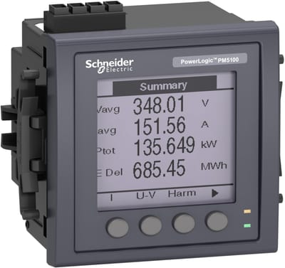 Schneider Electric METSEPM5110 PM5110 Meter, modbus, up to 15TH H, 1DO 33 alarms