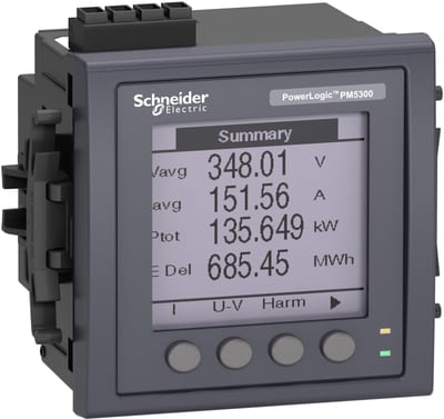 Schneider Electric METSEPM5310 PM5310 Meter, modbus, up to 31ST H, 256K 2DI/2DO 35 alarms