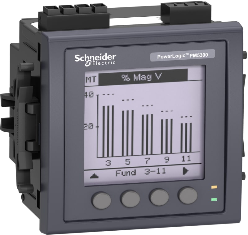 Schneider Electric PM5331 Meter, modbus, up to 31ST H, 256K 2DI/2DO 35 alarms, MID METSEPM5331