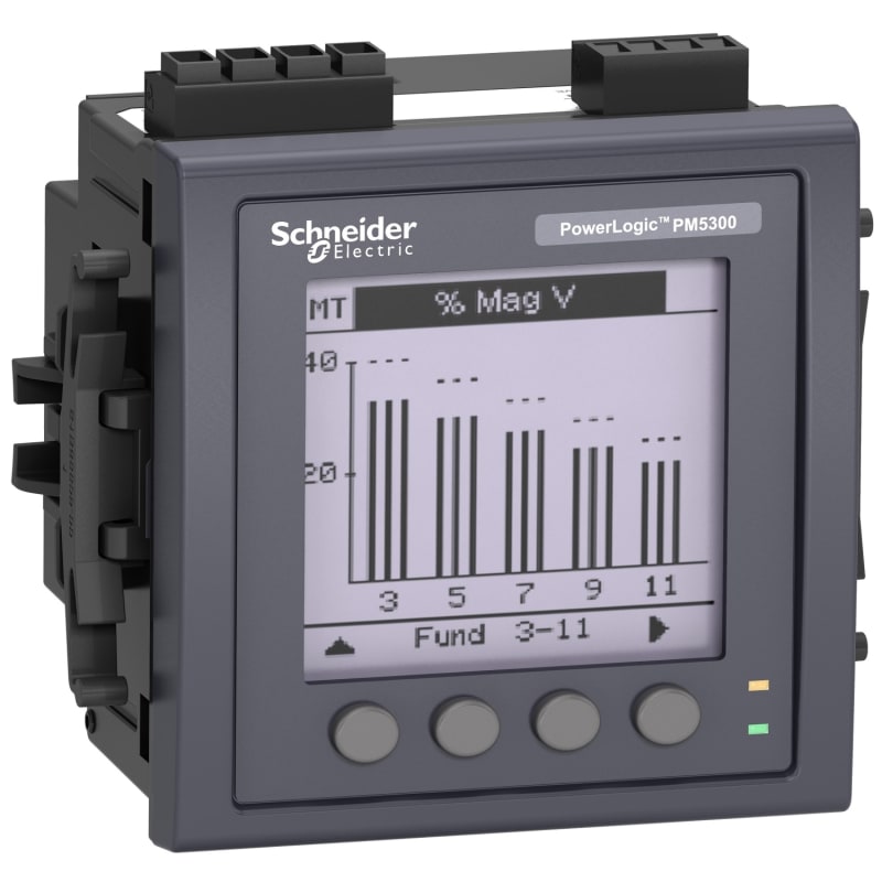 Schneider Electric PM5341 Meter, ethernet, up to 31ST H, 256K 2DI/2DO 35 alarms, MID METSEPM5341
