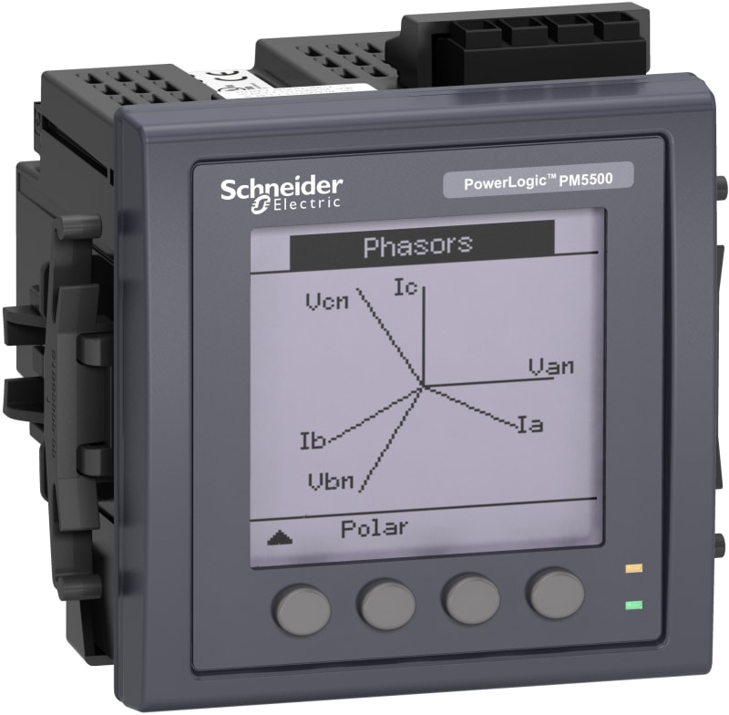 Schneider Electric METSEPM5561 PM5561 Meter, 2 ethernet, up to 63TH H, 1,1M 4DI/2DO 52 alarms, MID