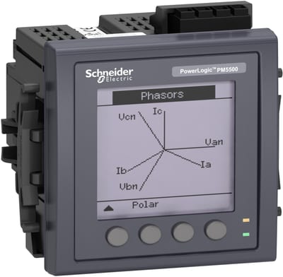 Schneider Electric METSEPM5561 PM5561 Meter, 2 ethernet, up to 63TH H, 1,1M 4DI/2DO 52 alarms, MID