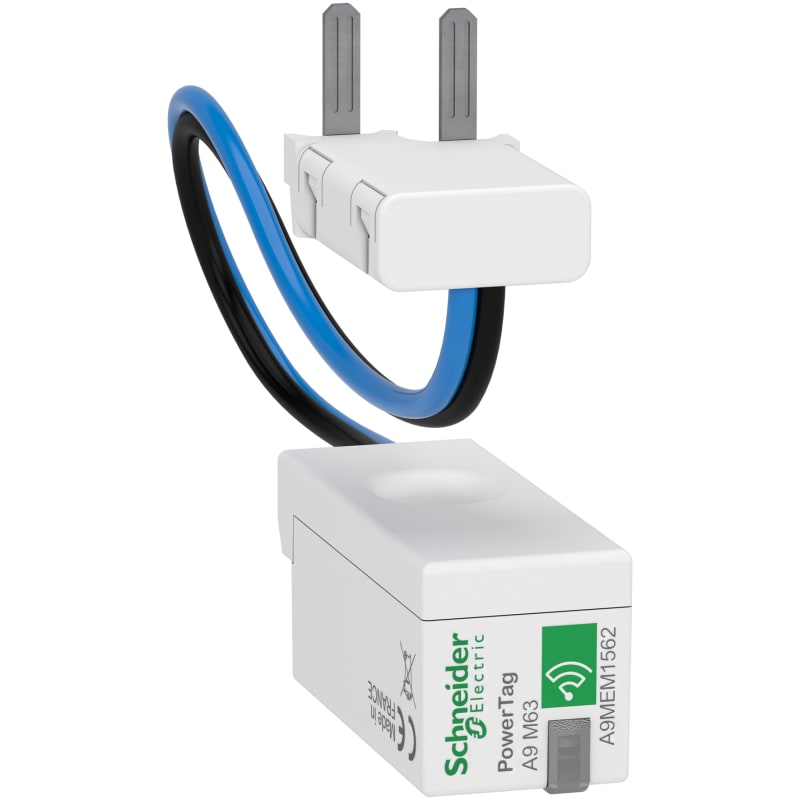 Schneider Electric energy sensor, PowerTag phaseNeutral 63A 1P+N bottom position A9MEM1562