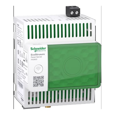 Schneider Electric EcoStruxure Panel Server - universal wireless, concentrator modbus gateway 110-277 VAC/DC PAS600