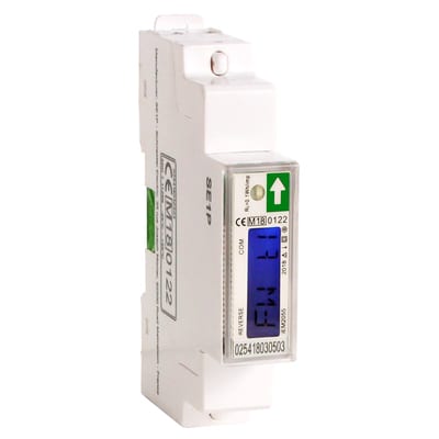 Schneider Electric modular single phase power meter IEM2055 - 230V - 45A with comm Modbus - MID A9MEM2055