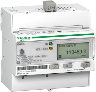 Schneider Electric IEM3275 energy meter - CT - LON - 1 digital I - multi-tariff - MID A9MEM3275