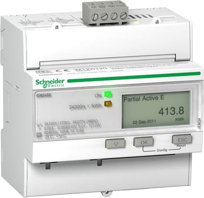 Schneider Electric IEM3565 energy meter - BACnet - 1 DI - 1 DO - multi-tariff - Rogowski coil A9MEM3565
