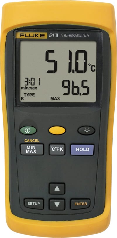 Fluke 51 II single-input digital thermometer J/K/T/E