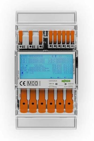 Energy meter (MID24), 65A, 3X230/400V, 50Hz, 2 x S0 interface, 4PU