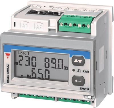 Double 3-phase meter RS485 (EM28072DMV53X2SX)