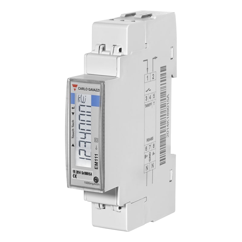 Meter 1-Phase 230VAC (5A) with RS485 (EM111DINAV51XS1X)