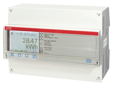 ABB A43 313-100 Three-Phase Direct Meter Silver M-Bus 80 A