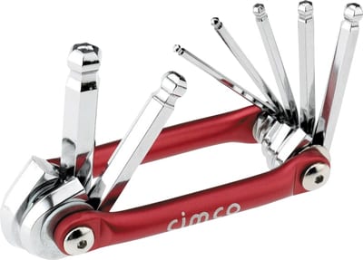 Cimco Hex Socket Hex Key Set 2.5–10 mm 7-Piece Pocket Format