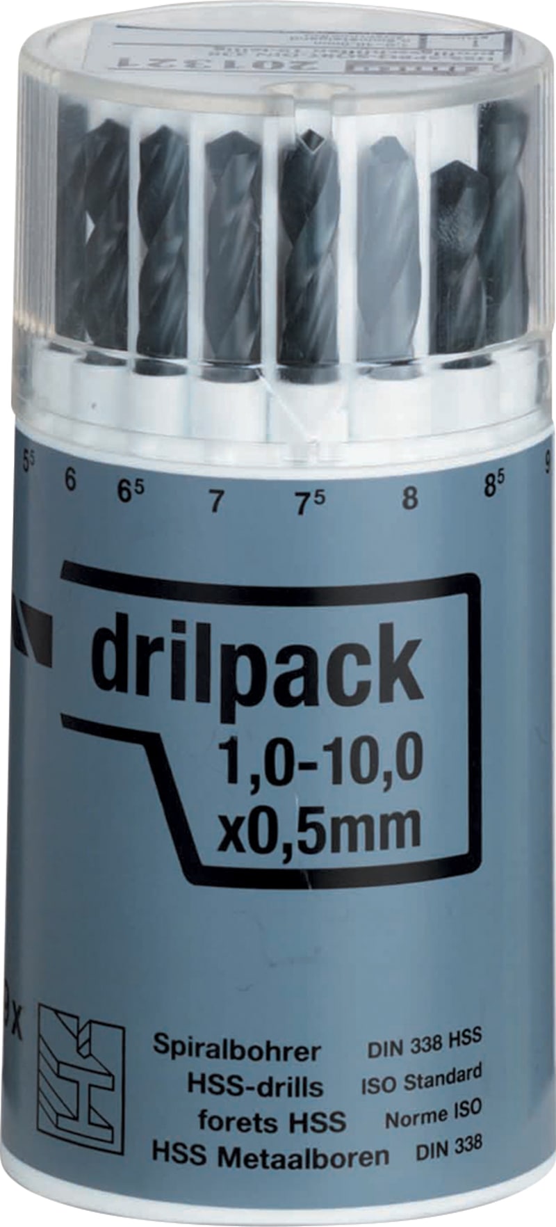 Drill BIT SET 1-10mm, PLASTB, 19 Parts (201320)
