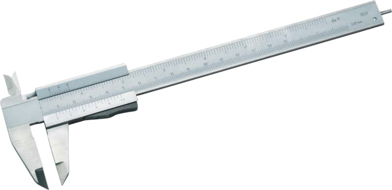 Cimco 210202 Chrome Vernier Caliper 150 mm with Depth Gauge