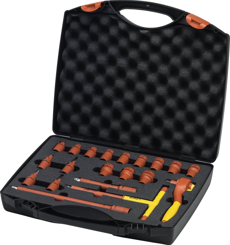 Ratchet wrench set,insulated,3/8" (43023)