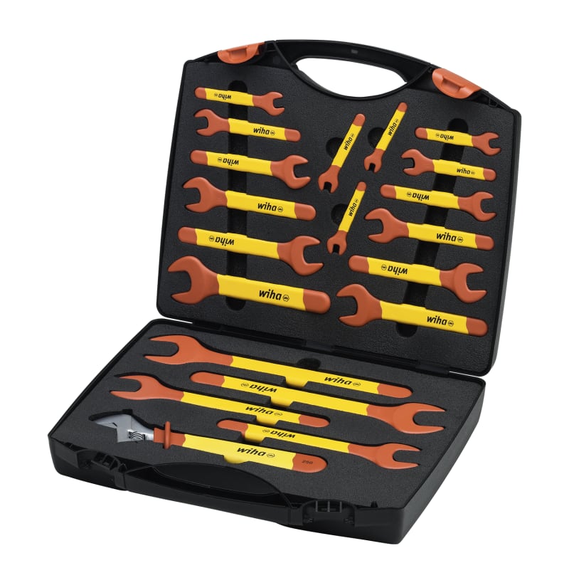 Wiha 43022 Insulated Open-End Wrench Set 6-32 mm