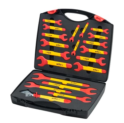 Wiha 43022 Insulated Open-End Wrench Set 6-32 mm