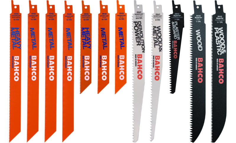 Reciprocating Saw Blade SET MIX 12 PCS (3940-MIX-SET-12P)