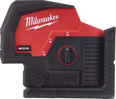 Milwaukee M12 CLLP-0C Cross-Line Laser with Plumb and Transfer Points