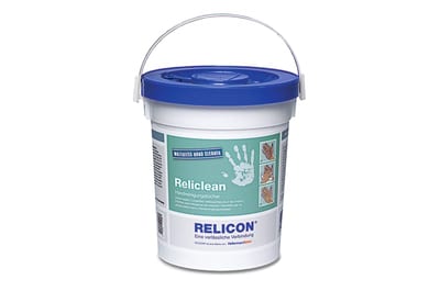 HellermannTyton Relicon Reliclean Cleaning Wipes, Tub of 72