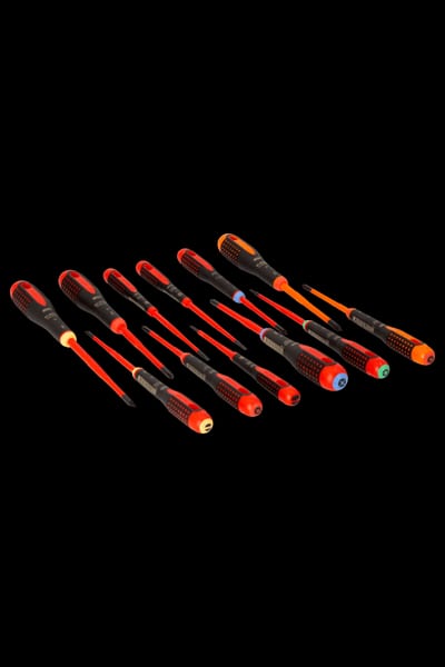 Bahco BE-9878SL Insulated Slim Screwdriver Set, VDE 1000 V, 12 Pieces